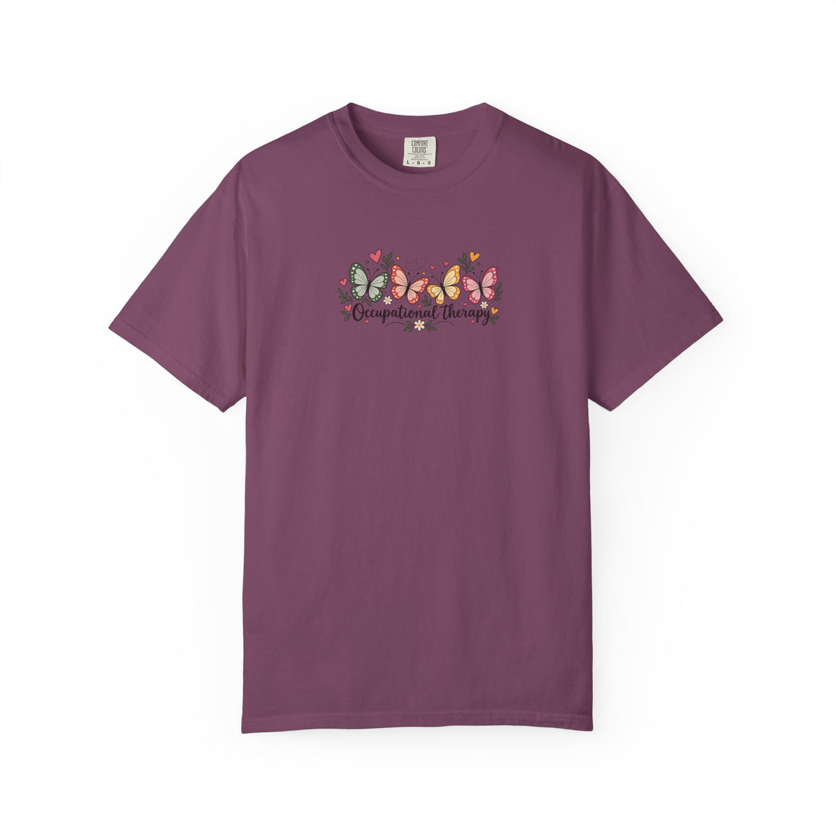 Four Butterflies Women's Garment-Dyed T-Shirt | Relaxed Unisex Cotton Tee