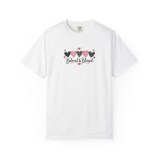Beloved & Blessed Women's Garment-Dyed T-Shirt | Relaxed Unisex Cotton Tee