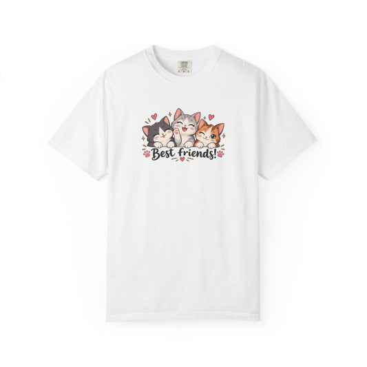 Best Friends Women's Garment-Dyed T-Shirt | Relaxed Unisex Cotton Tee