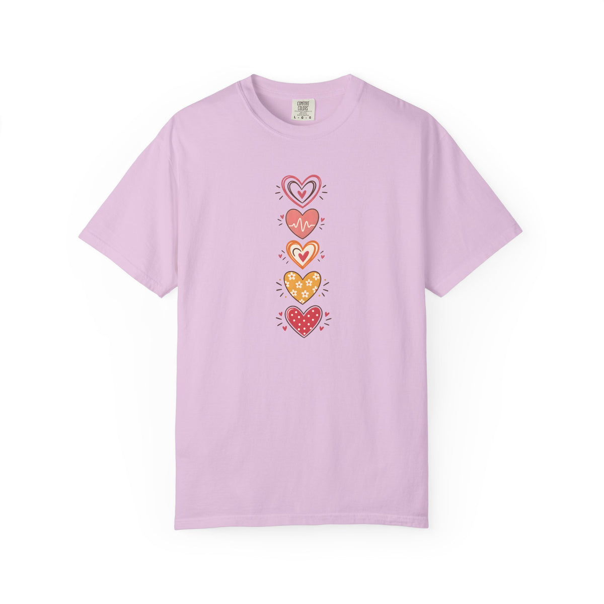 Heart Women's Garment-Dyed T-Shirt | Relaxed Unisex Cotton Tee