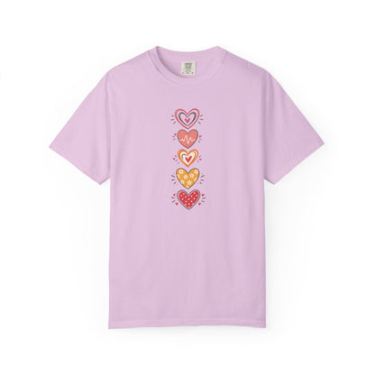 Heart Women's Garment-Dyed T-Shirt | Relaxed Unisex Cotton Tee
