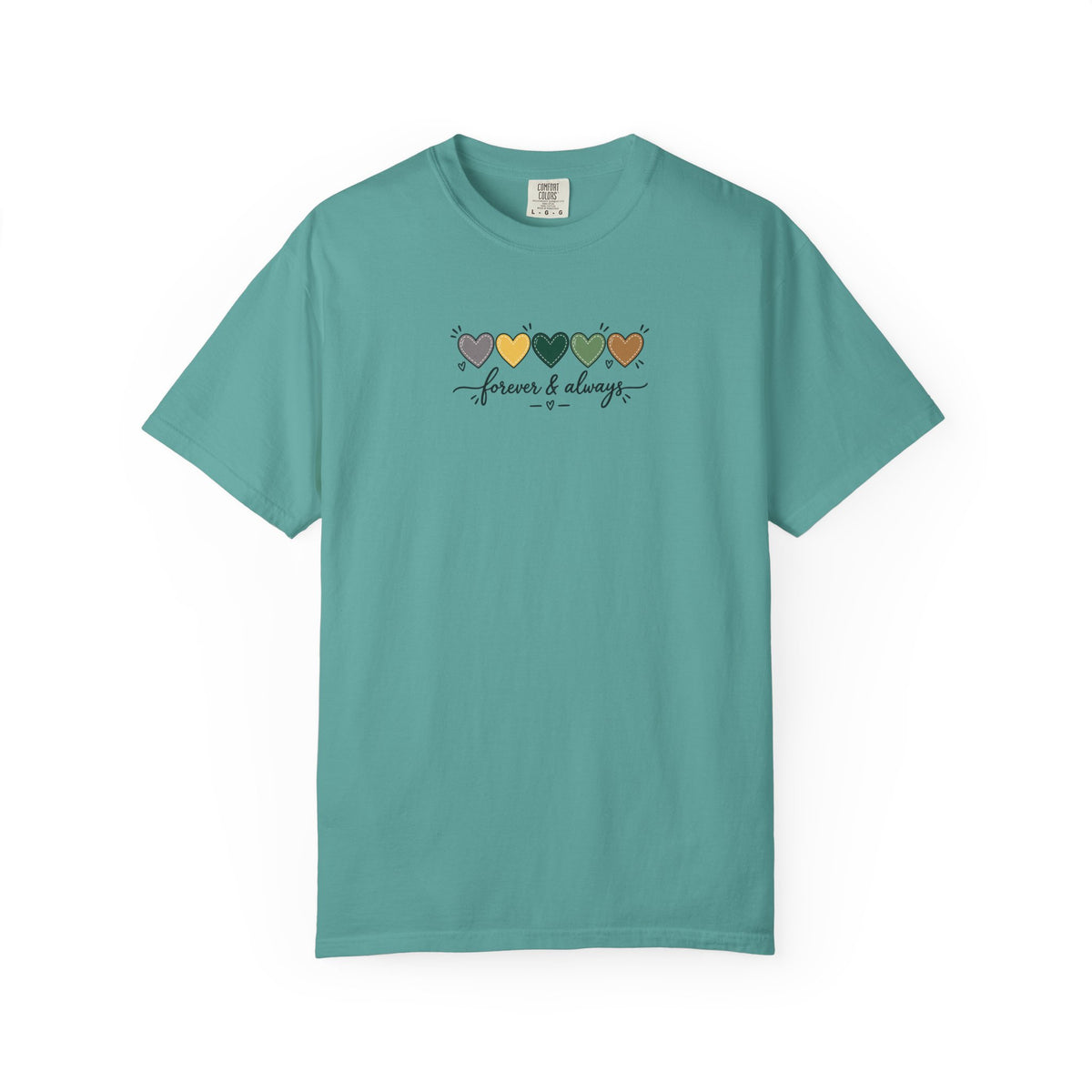 Forever & Always Women's Garment-Dyed T-Shirt | Relaxed Unisex Cotton Tee
