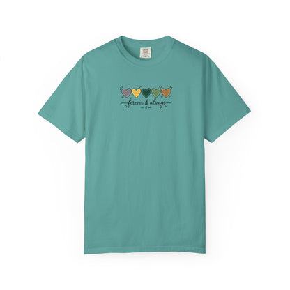 Forever & Always Women's Garment-Dyed T-Shirt | Relaxed Unisex Cotton Tee