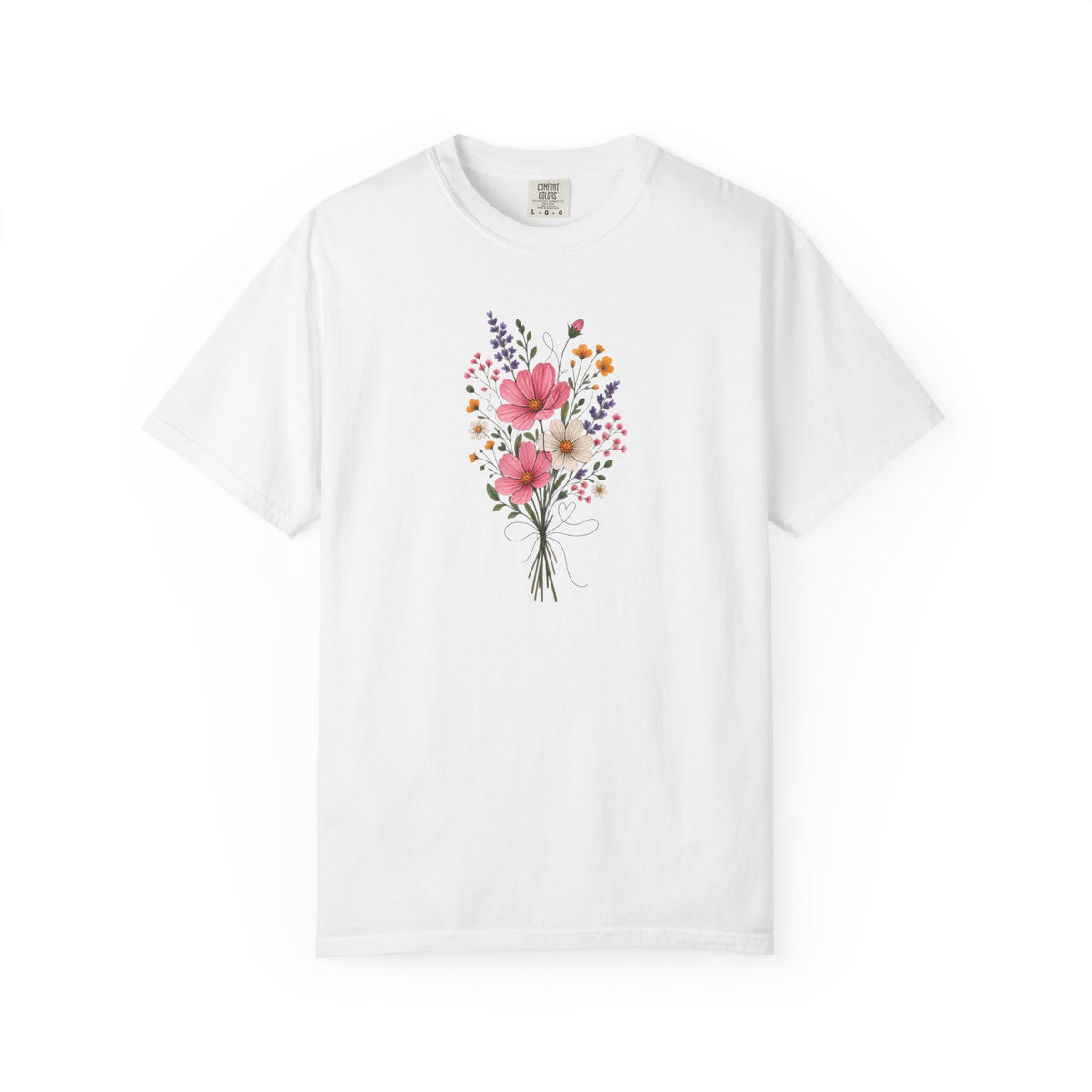 Bouquet Women's Garment-Dyed T-Shirt | Relaxed Unisex Cotton Tee