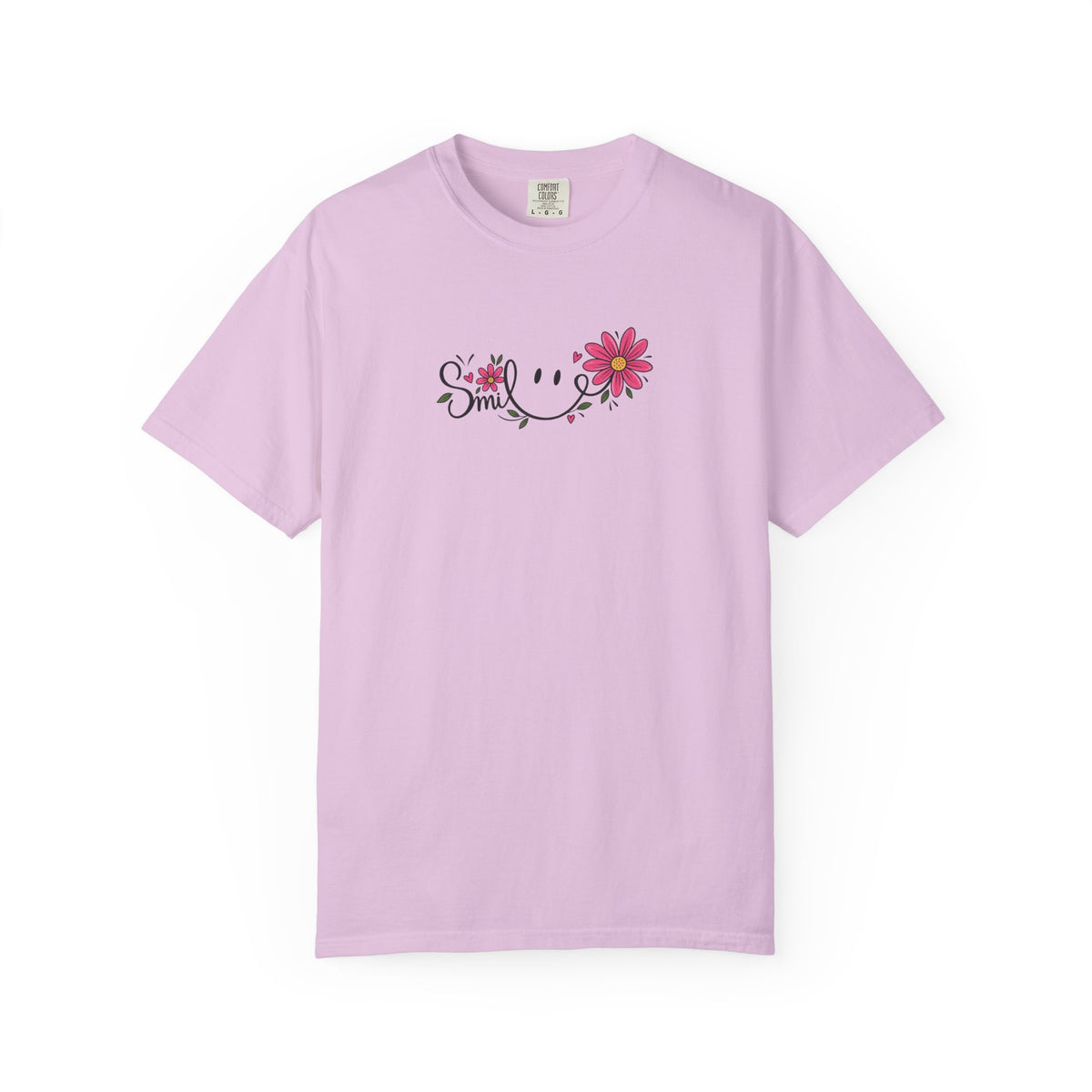 Smile Daisies Women's Garment-Dyed T-Shirt | Relaxed Unisex Cotton Tee