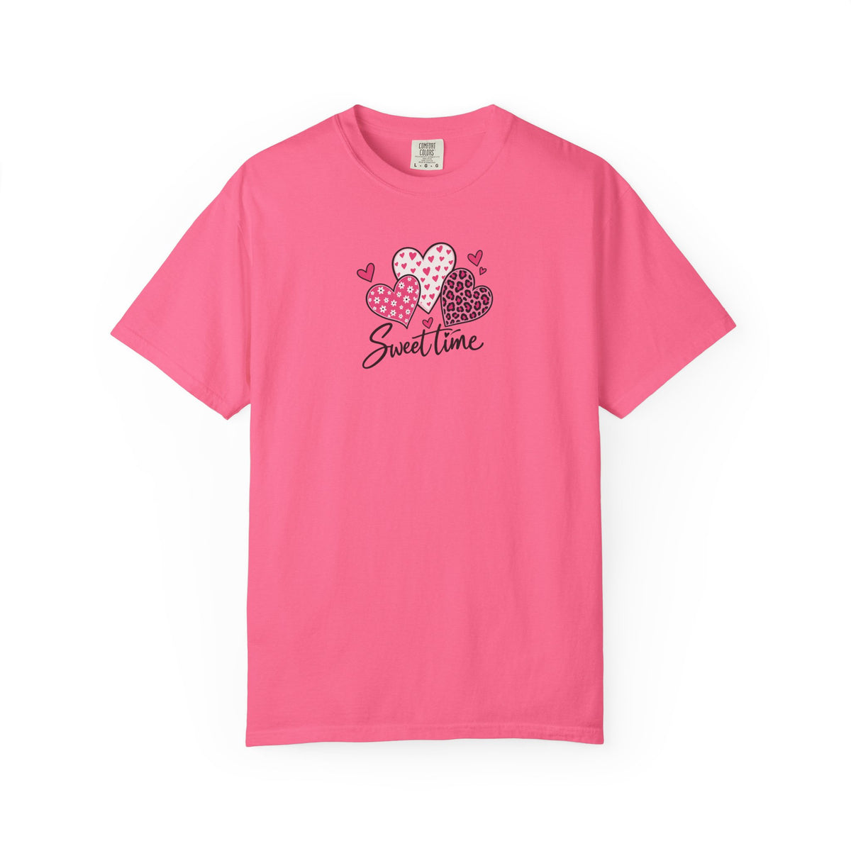 Sweet Time Hearts Women's Garment-Dyed T-Shirt | Relaxed Unisex Cotton Tee