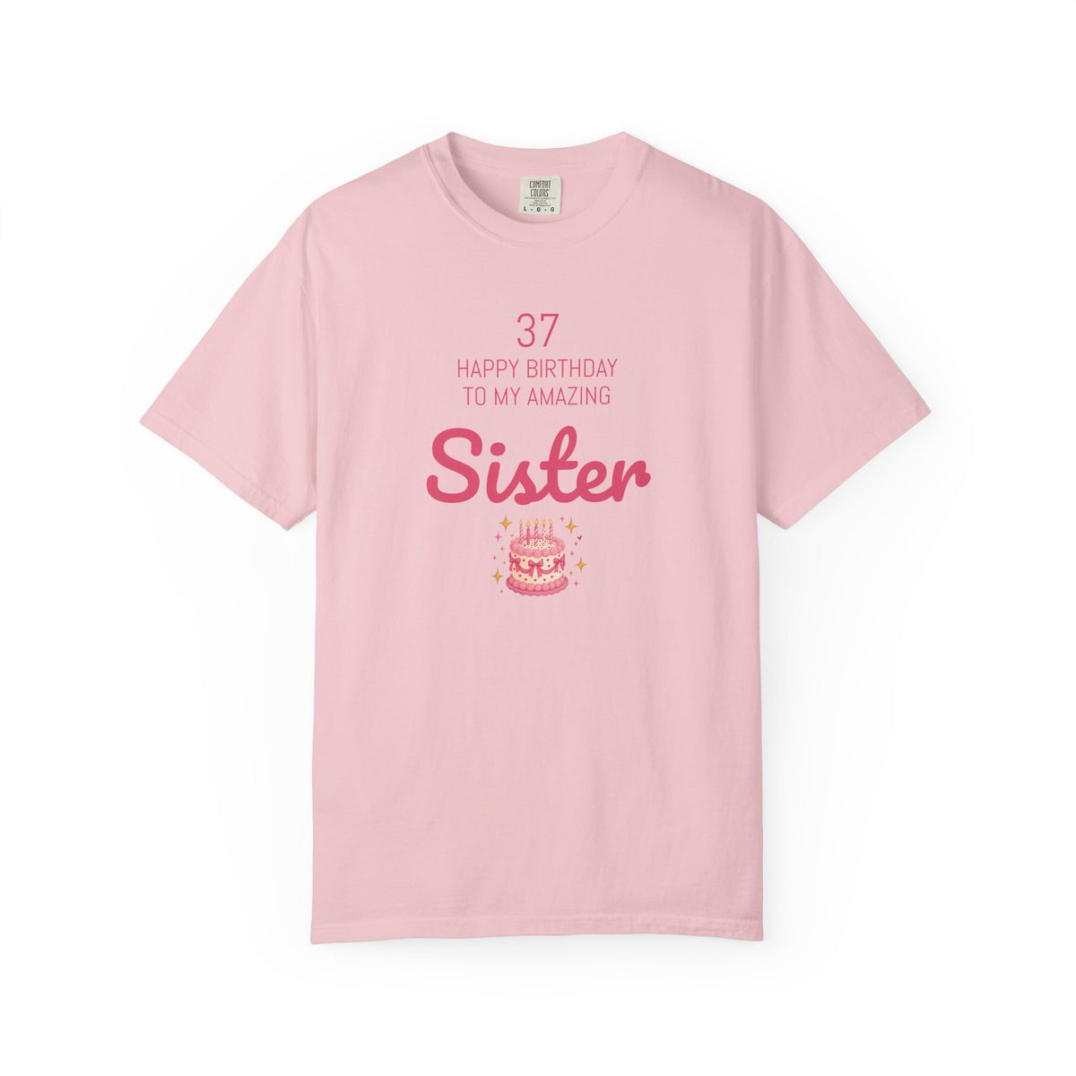 Personalized Birthday Tee | Custom Name or Relation's Name, Age & Message | Garment-Dyed Unisex Cotton