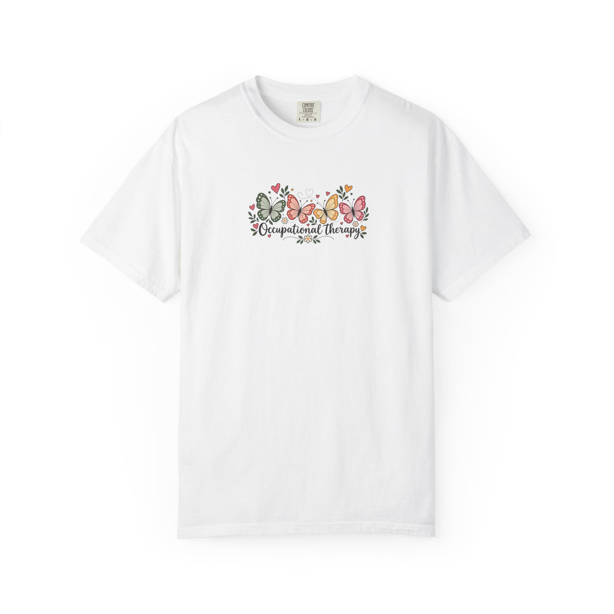 Four Butterflies Women's Garment-Dyed T-Shirt | Relaxed Unisex Cotton Tee