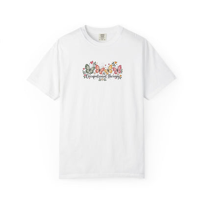 Four Butterflies Women's Garment-Dyed T-Shirt | Relaxed Unisex Cotton Tee