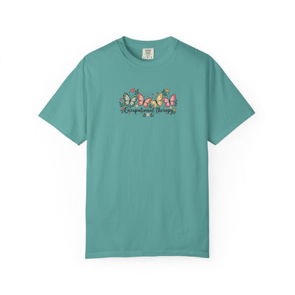 Four Butterflies Women's Garment-Dyed T-Shirt | Relaxed Unisex Cotton Tee