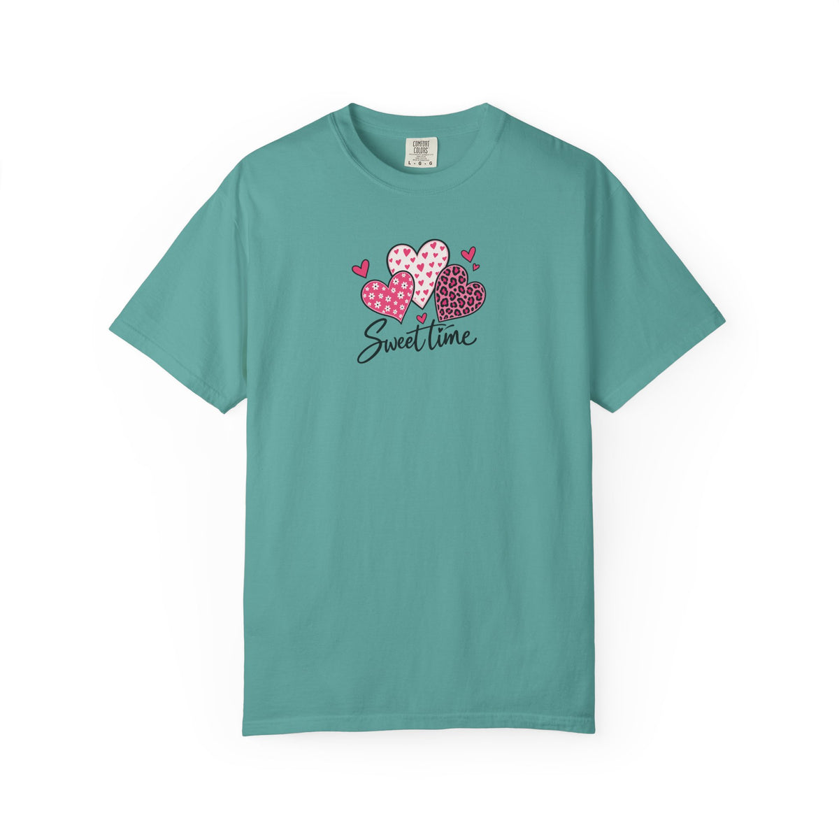 Sweet Time Hearts Women's Garment-Dyed T-Shirt | Relaxed Unisex Cotton Tee