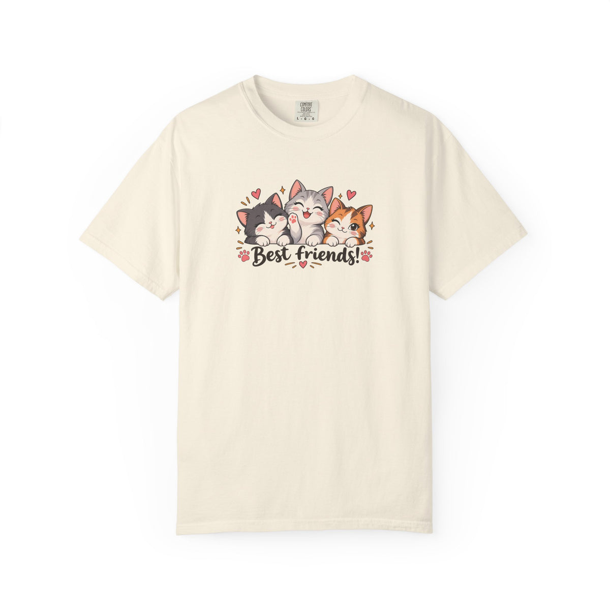 Best Friends Women's Garment-Dyed T-Shirt | Relaxed Unisex Cotton Tee