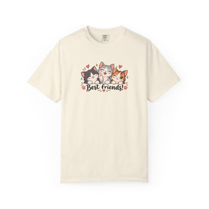 Best Friends Women's Garment-Dyed T-Shirt | Relaxed Unisex Cotton Tee