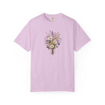 Wildflowers Women's Garment-Dyed T-Shirt | Relaxed Unisex Cotton Tee