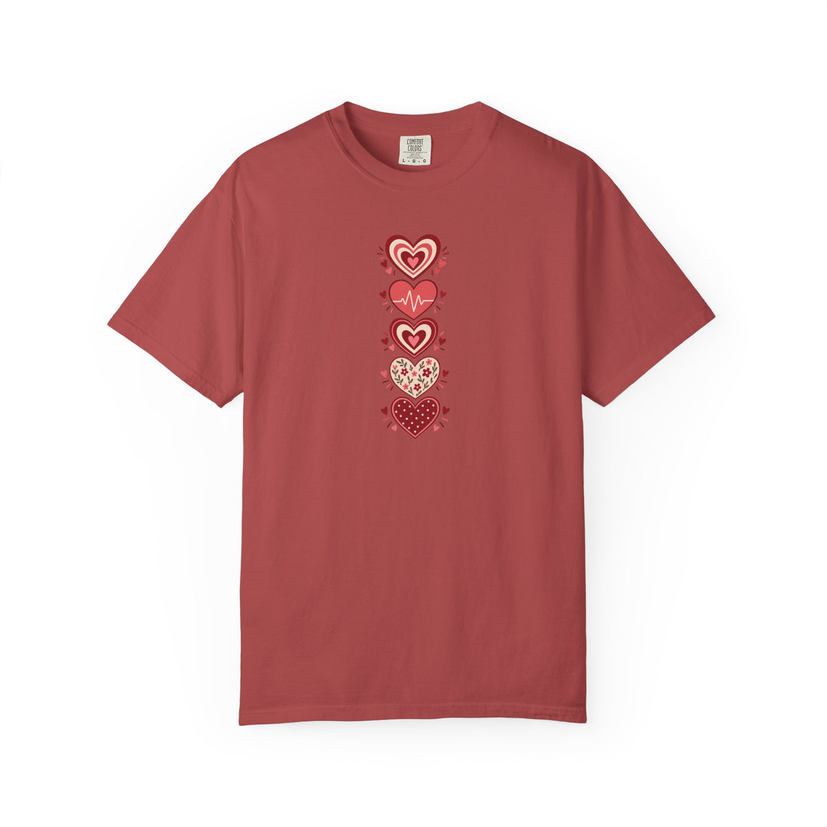 Hearts Women's Garment-Dyed T-Shirt | Relaxed Unisex Cotton Tee