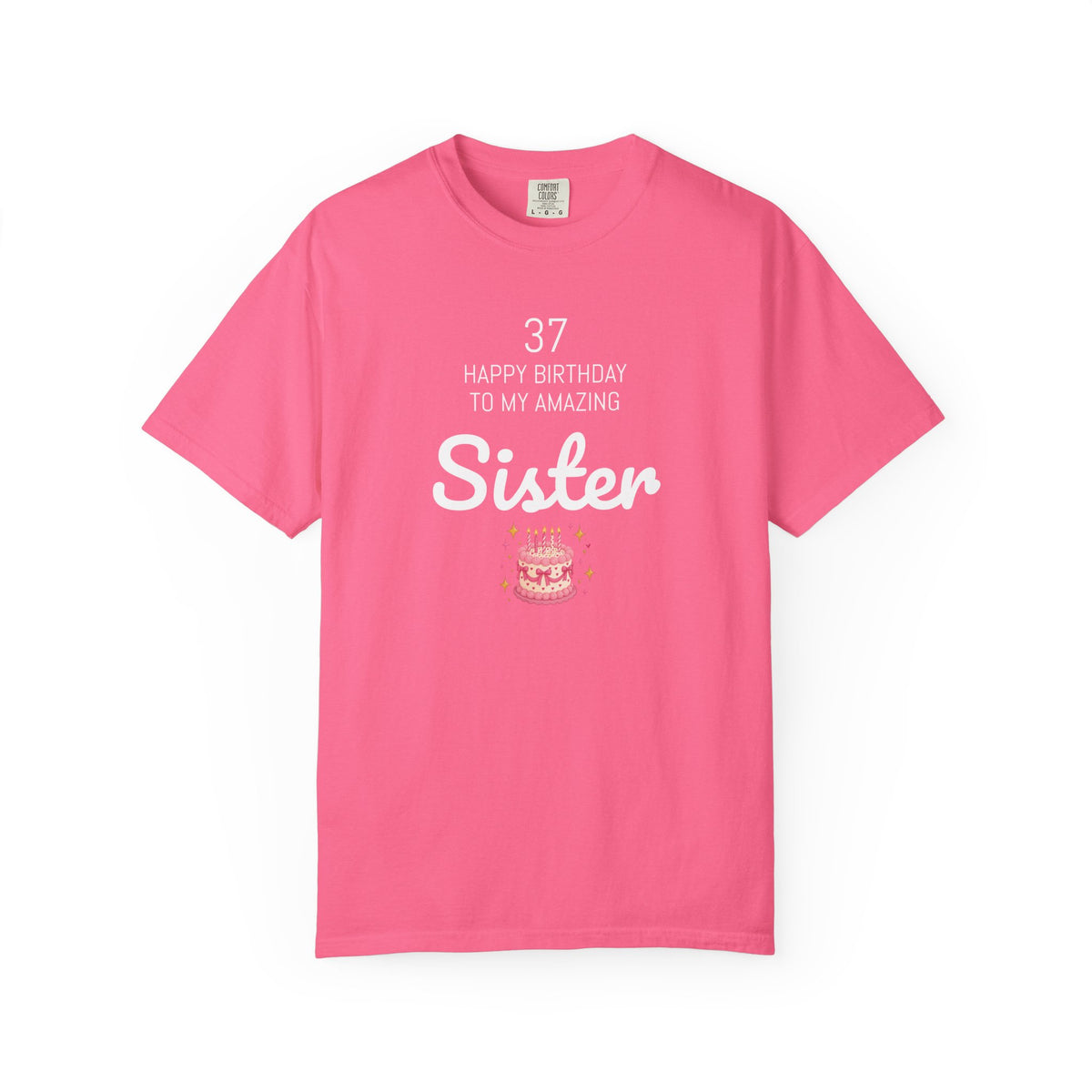 Personalized Birthday Tee | Custom Name or Relation's Name, Age & Message | Garment-Dyed Unisex Cotton