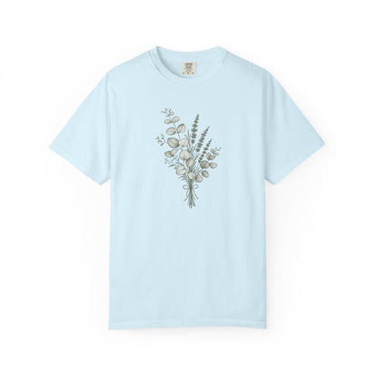 Botanical Bouquet Women's Garment-Dyed T-Shirt | Relaxed Unisex Cotton Tee