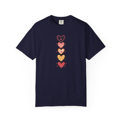 Heart Women's Garment-Dyed T-Shirt | Relaxed Unisex Cotton Tee
