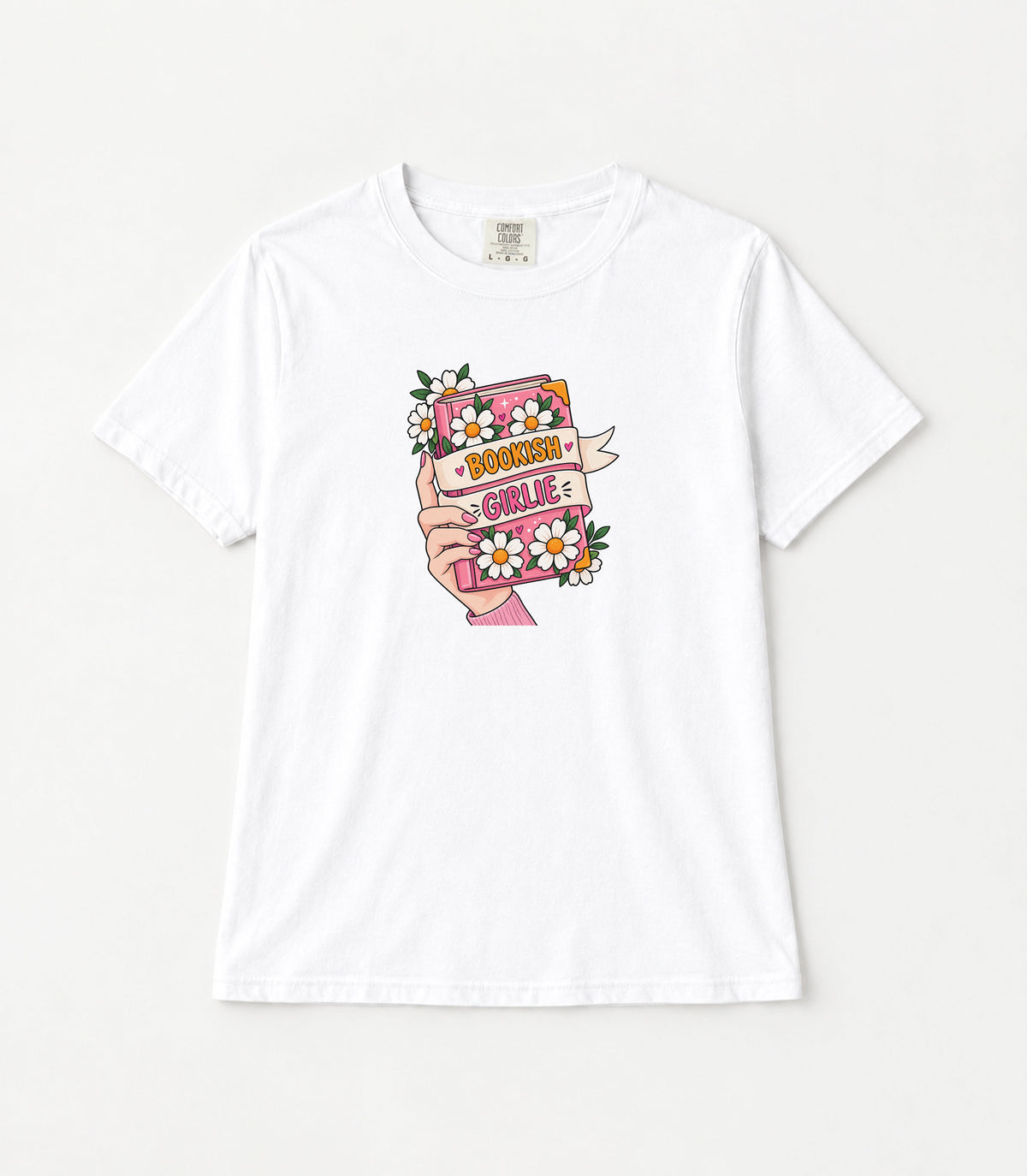 Bookish Girlie Women's Garment-Dyed T-Shirt | Relaxed Unisex Cotton Tee