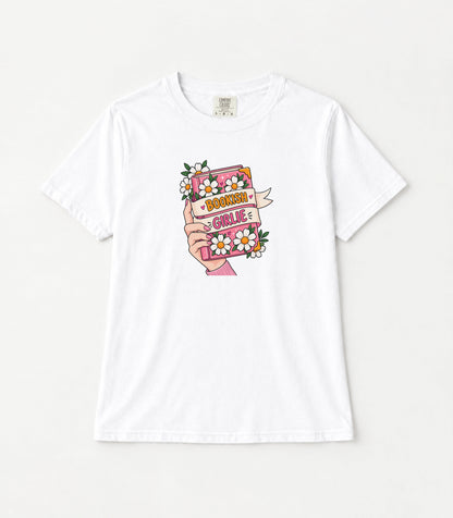 Bookish Girlie Women's Garment-Dyed T-Shirt | Relaxed Unisex Cotton Tee