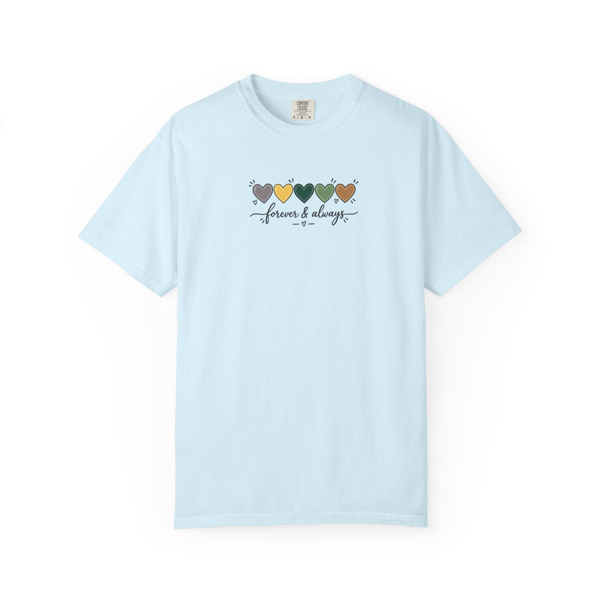 Forever & Always Women's Garment-Dyed T-Shirt | Relaxed Unisex Cotton Tee