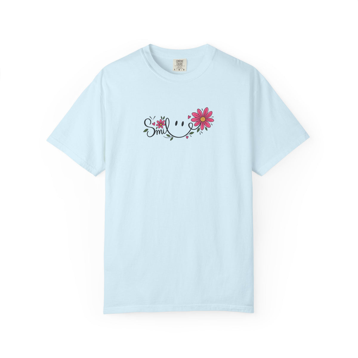 Smile Daisies Women's Garment-Dyed T-Shirt | Relaxed Unisex Cotton Tee