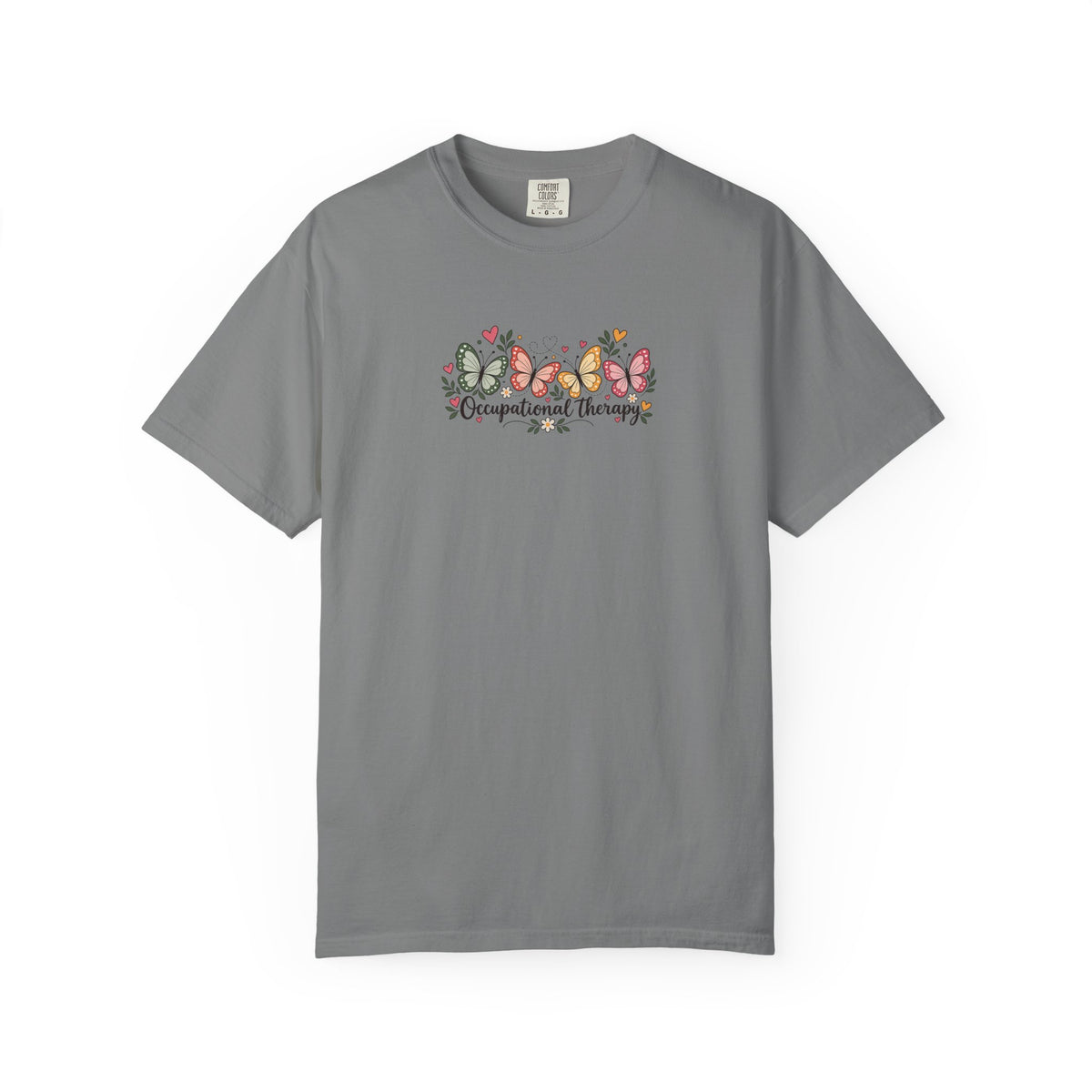Four Butterflies Women's Garment-Dyed T-Shirt | Relaxed Unisex Cotton Tee