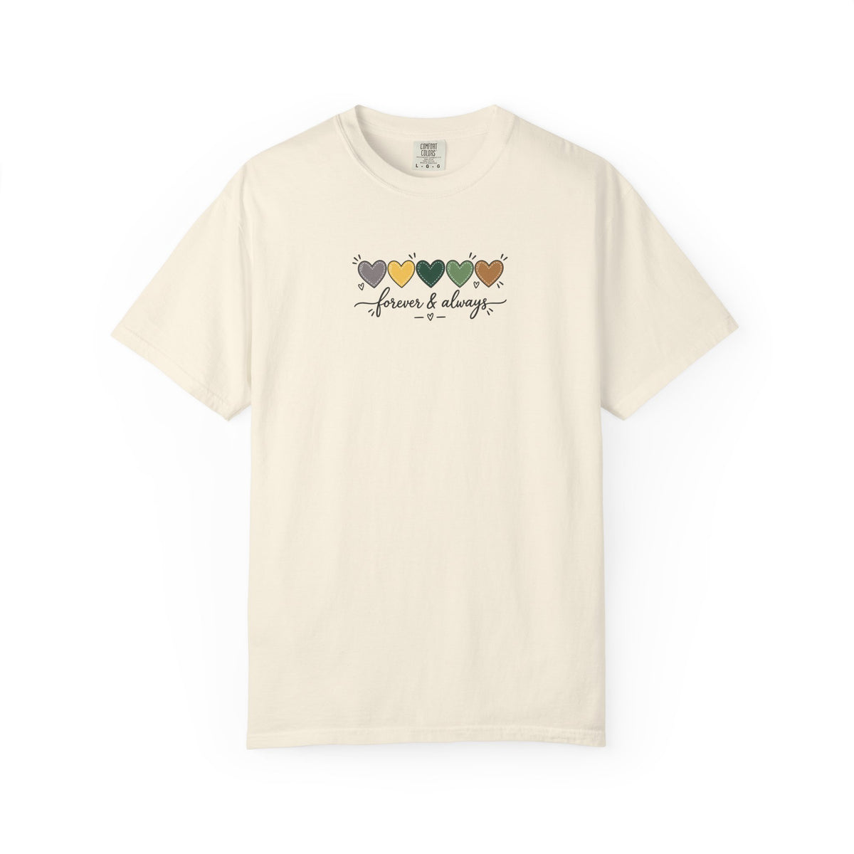 Forever & Always Women's Garment-Dyed T-Shirt | Relaxed Unisex Cotton Tee