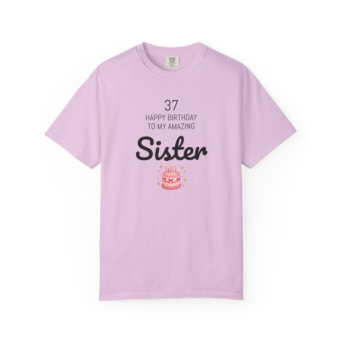 Personalized Birthday Tee | Custom Name or Relation's Name, Age & Message | Garment-Dyed Unisex Cotton