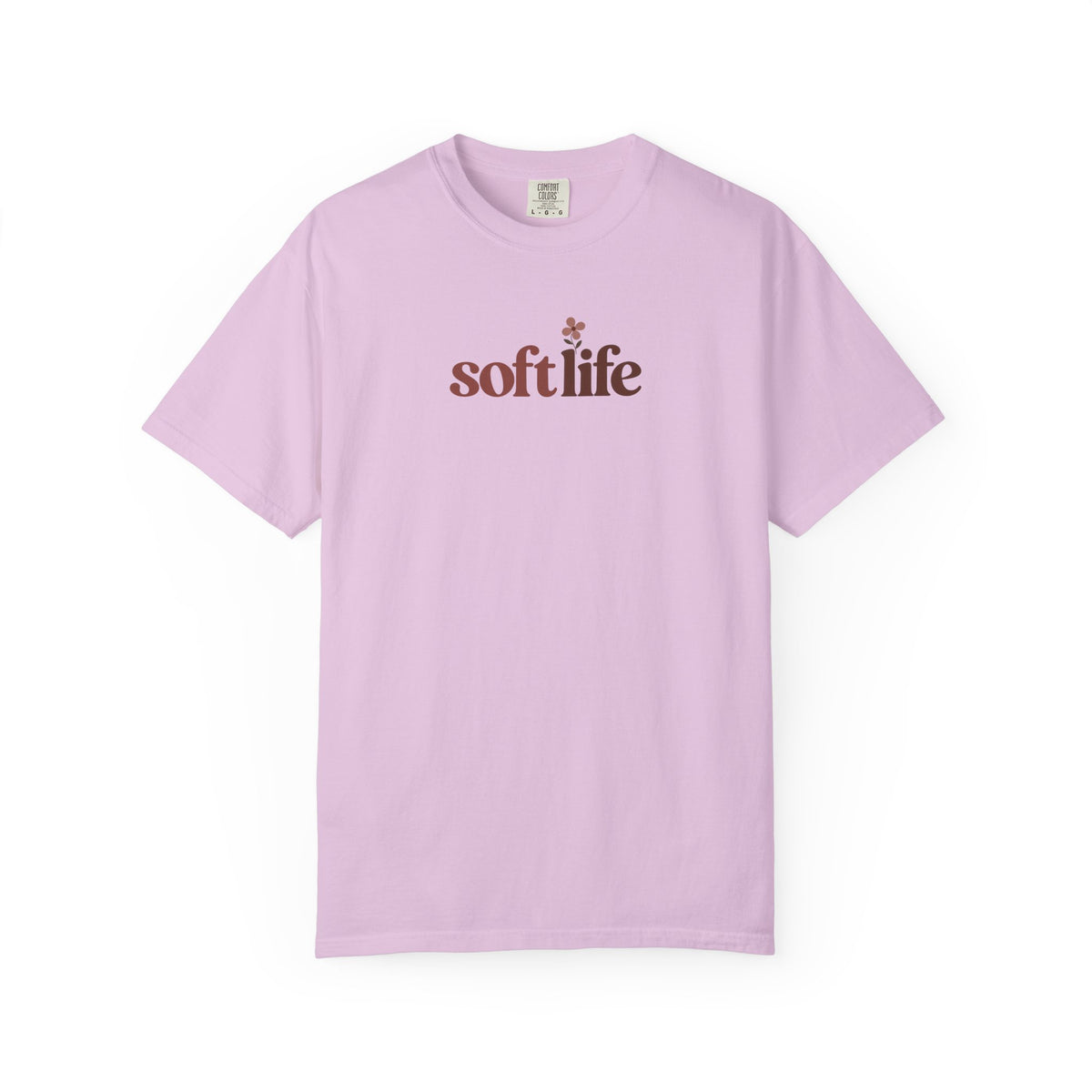Soft Life Flower Women's Garment-Dyed T-Shirt | Relaxed Unisex Cotton Tee