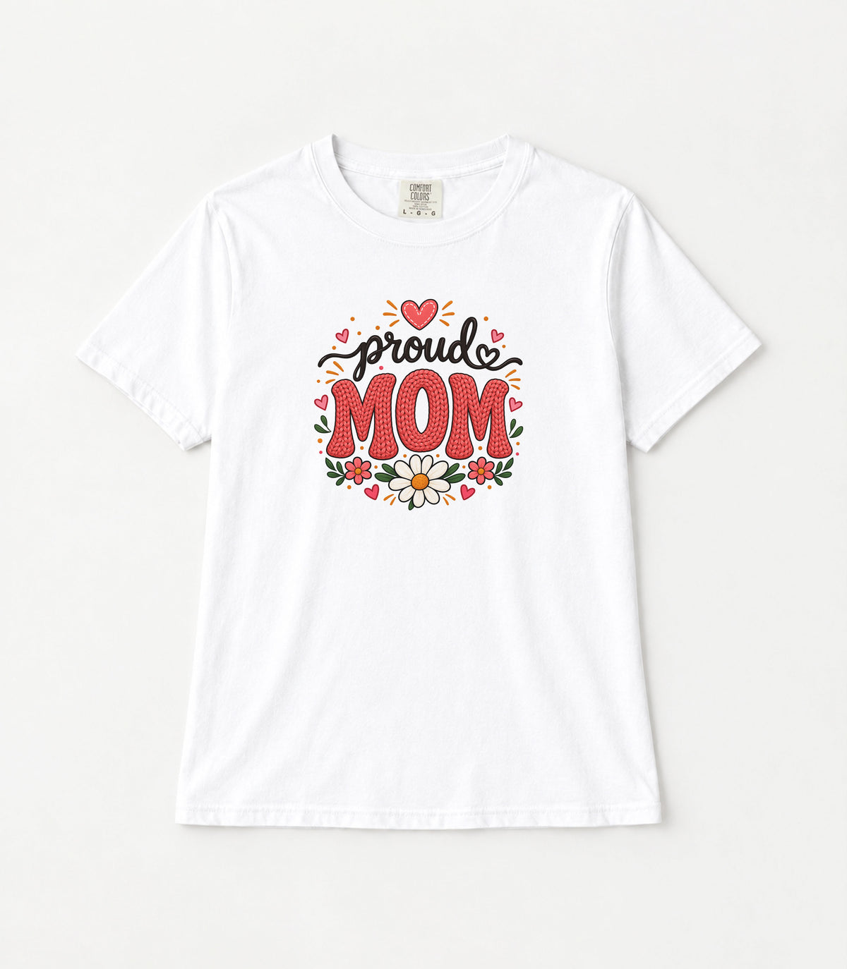Proud Mom Women's Garment-Dyed T-Shirt | Relaxed Unisex Cotton Tee