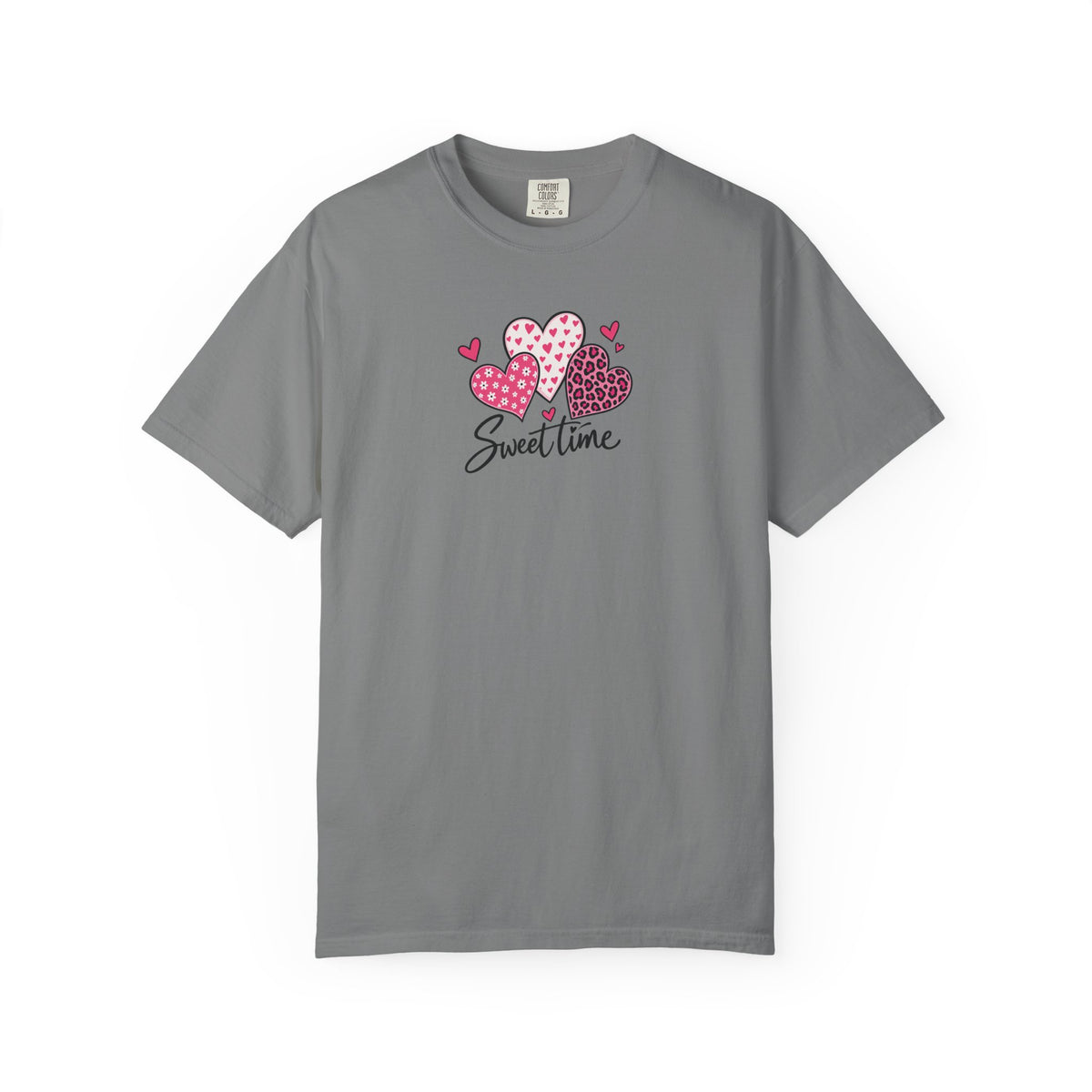 Sweet Time Hearts Women's Garment-Dyed T-Shirt | Relaxed Unisex Cotton Tee