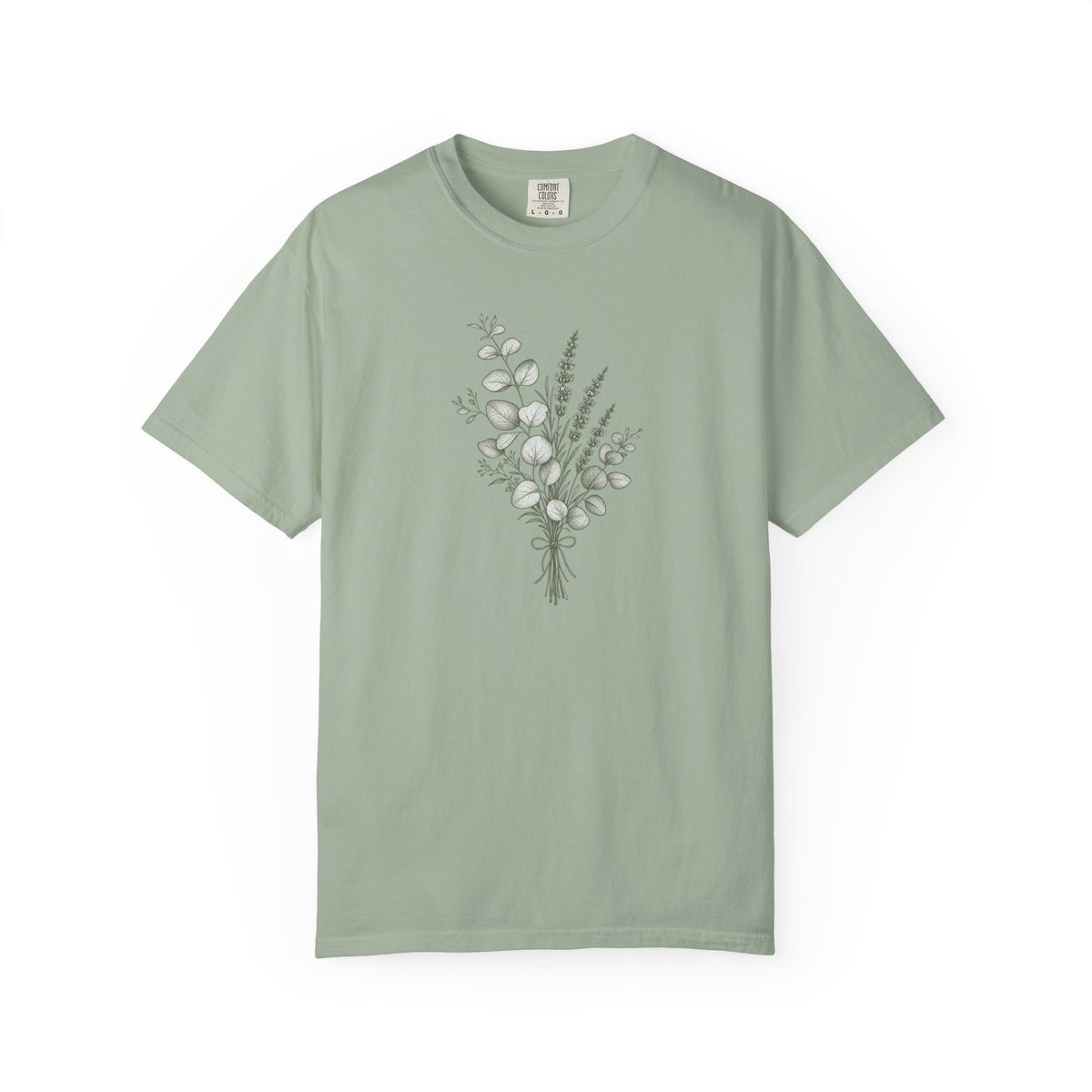 Botanical Bouquet Women's Garment-Dyed T-Shirt | Relaxed Unisex Cotton Tee