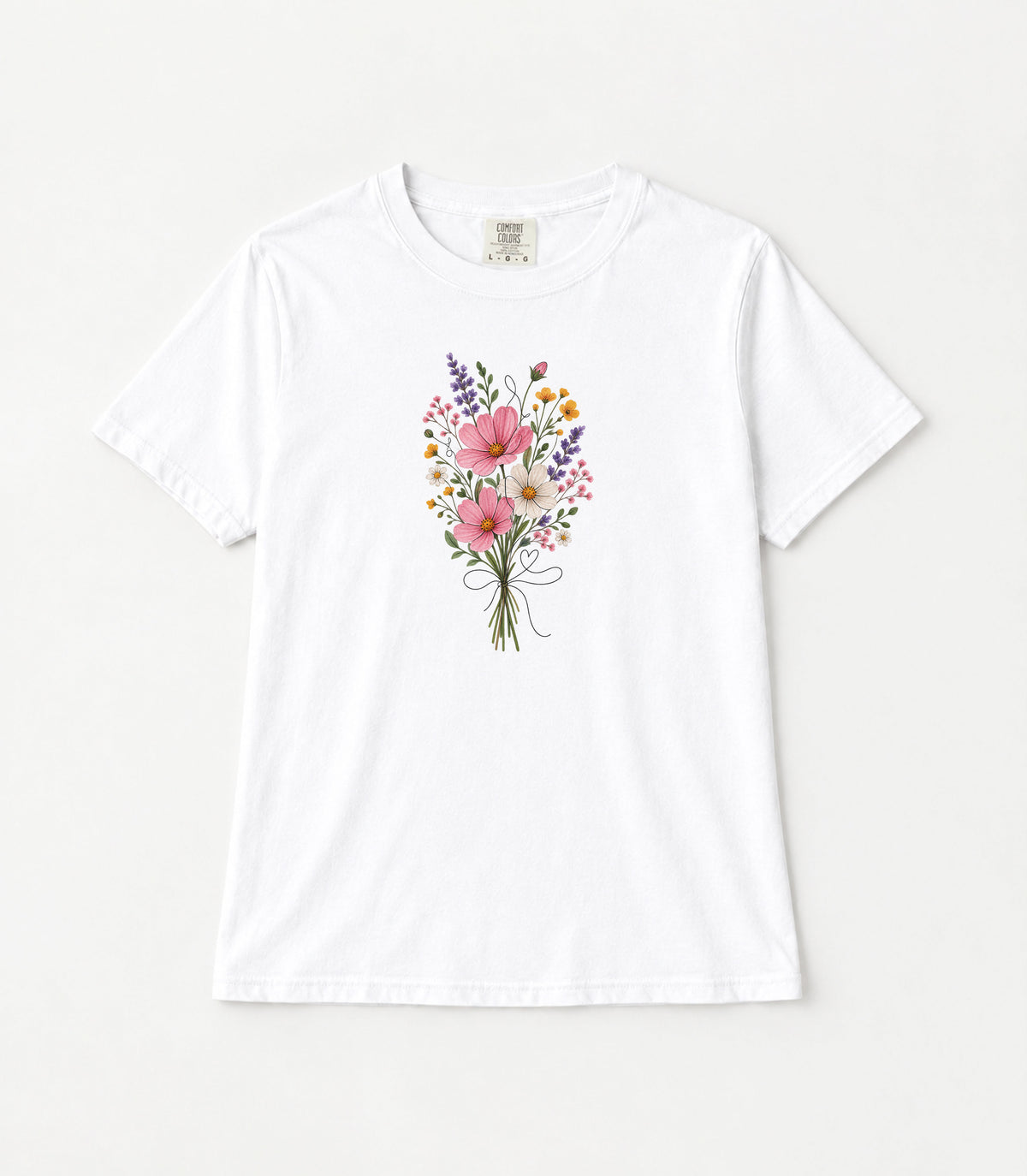 Bouquet Women's Garment-Dyed T-Shirt | Relaxed Unisex Cotton Tee