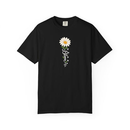 Bloom Daisy Women's Garment-Dyed T-Shirt | Relaxed Unisex Cotton Tee