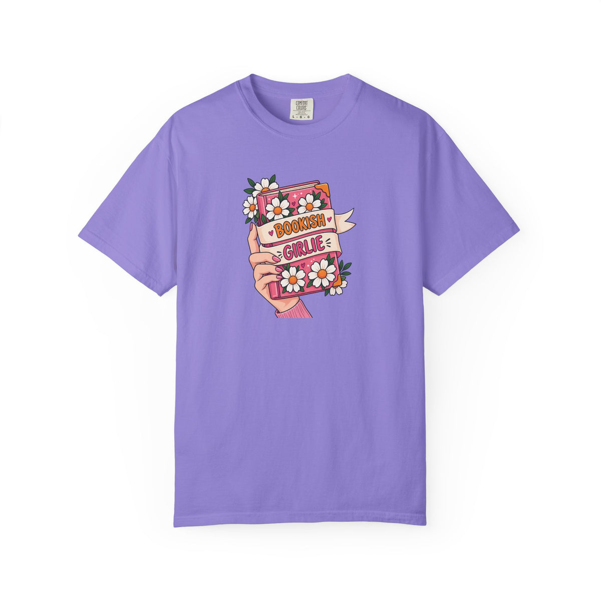 Bookish Girlie Women's Garment-Dyed T-Shirt | Relaxed Unisex Cotton Tee