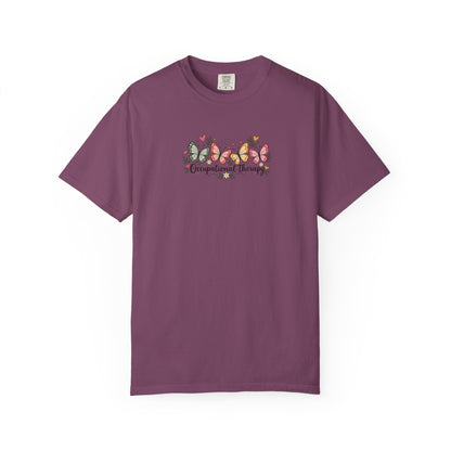 Four Butterflies Women's Garment-Dyed T-Shirt | Relaxed Unisex Cotton Tee