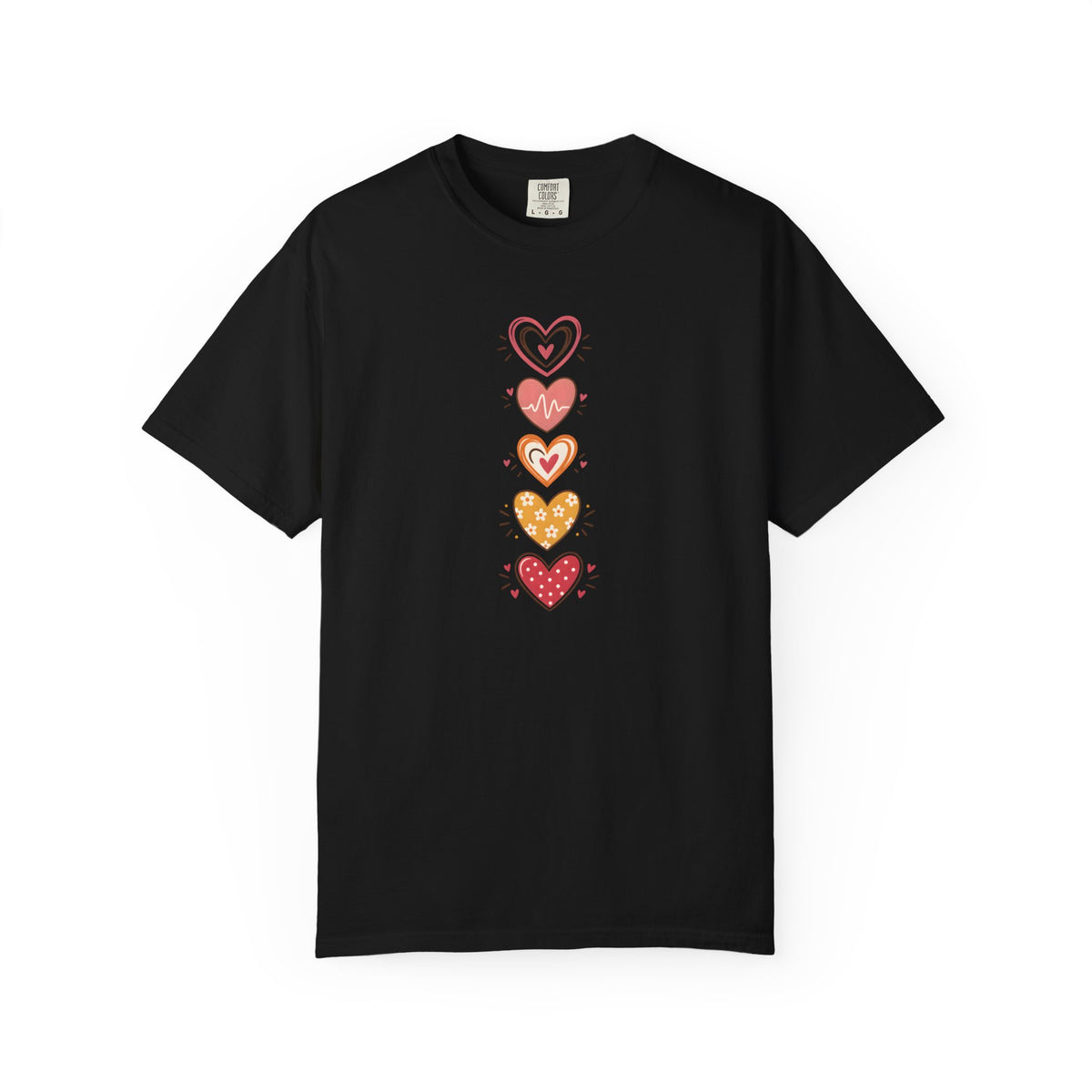 Heart Women's Garment-Dyed T-Shirt | Relaxed Unisex Cotton Tee