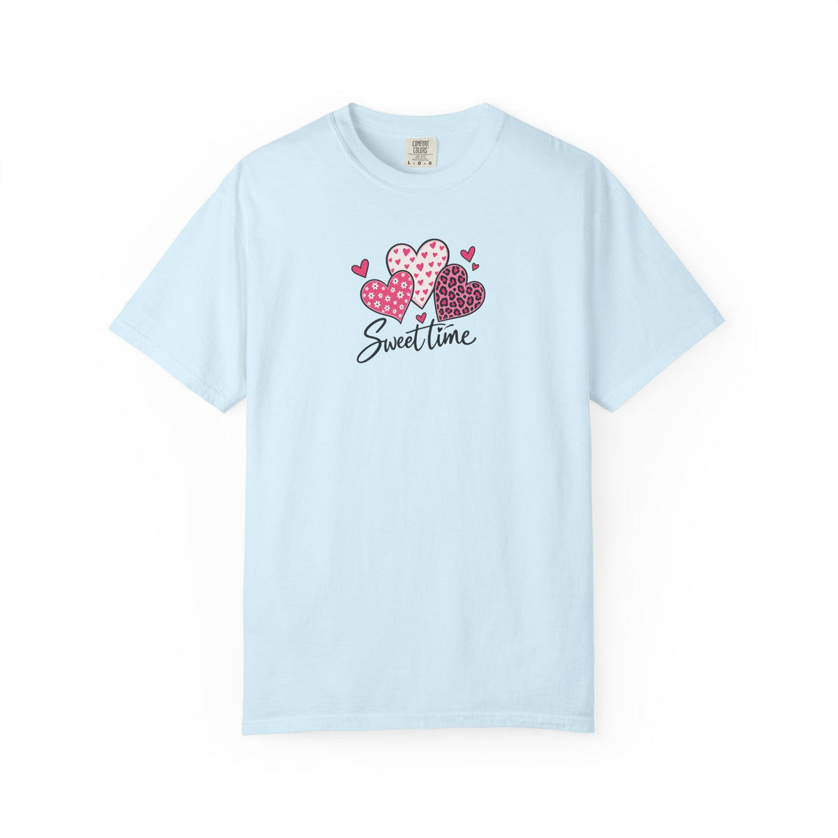 Sweet Time Hearts Women's Garment-Dyed T-Shirt | Relaxed Unisex Cotton Tee