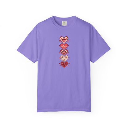 Hearts Women's Garment-Dyed T-Shirt | Relaxed Unisex Cotton Tee
