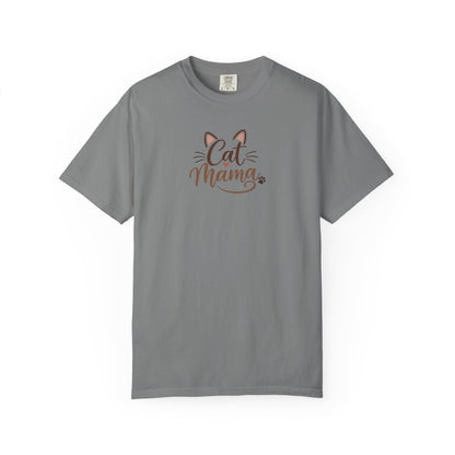 Cat Mama Women's Garment-Dyed T-Shirt | Relaxed Unisex Cotton Tee