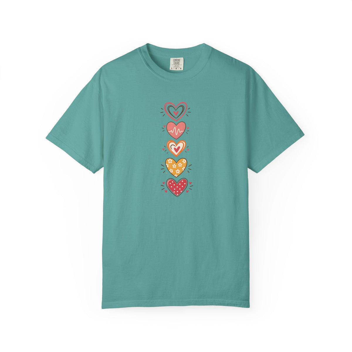 Heart Women's Garment-Dyed T-Shirt | Relaxed Unisex Cotton Tee