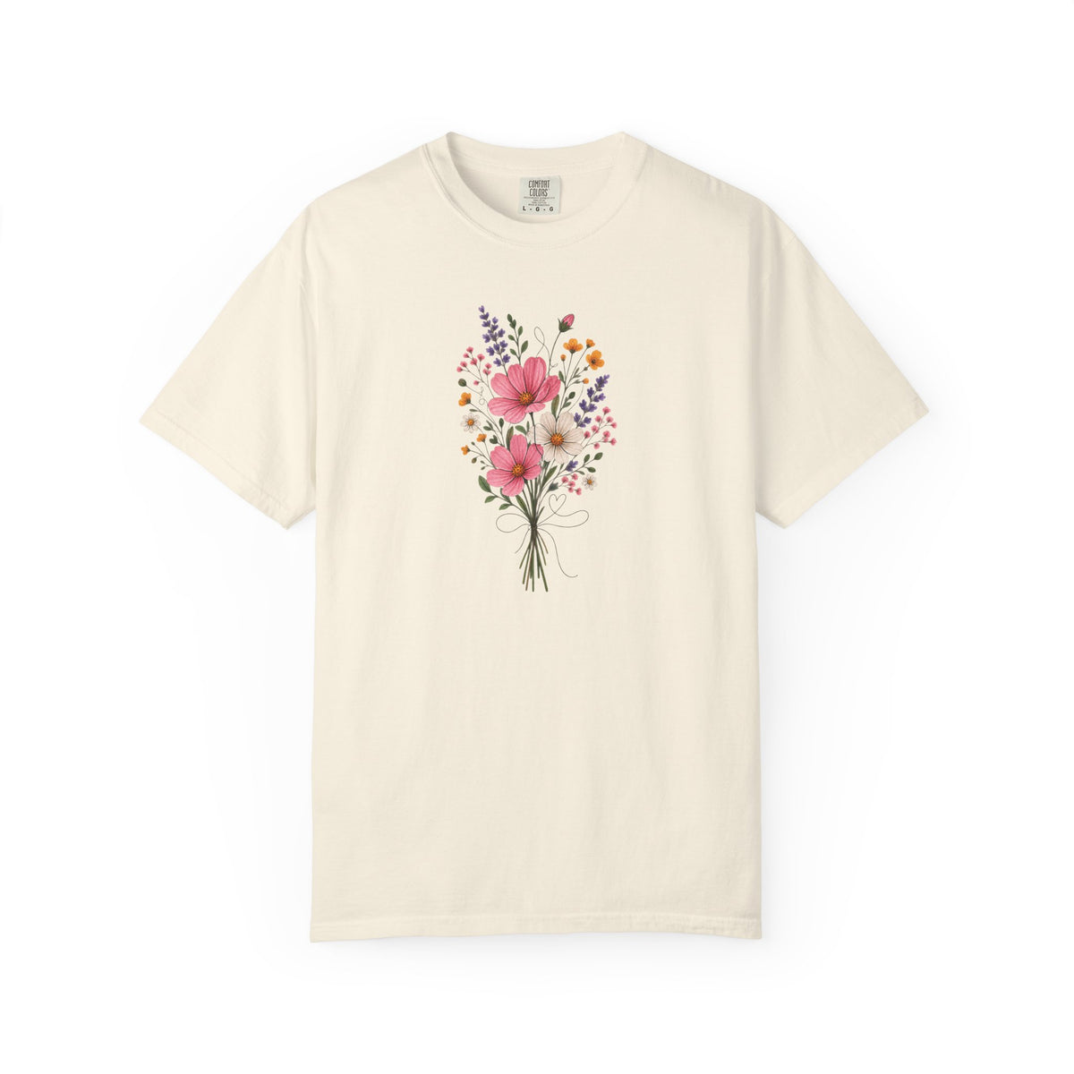 Bouquet Women's Garment-Dyed T-Shirt | Relaxed Unisex Cotton Tee