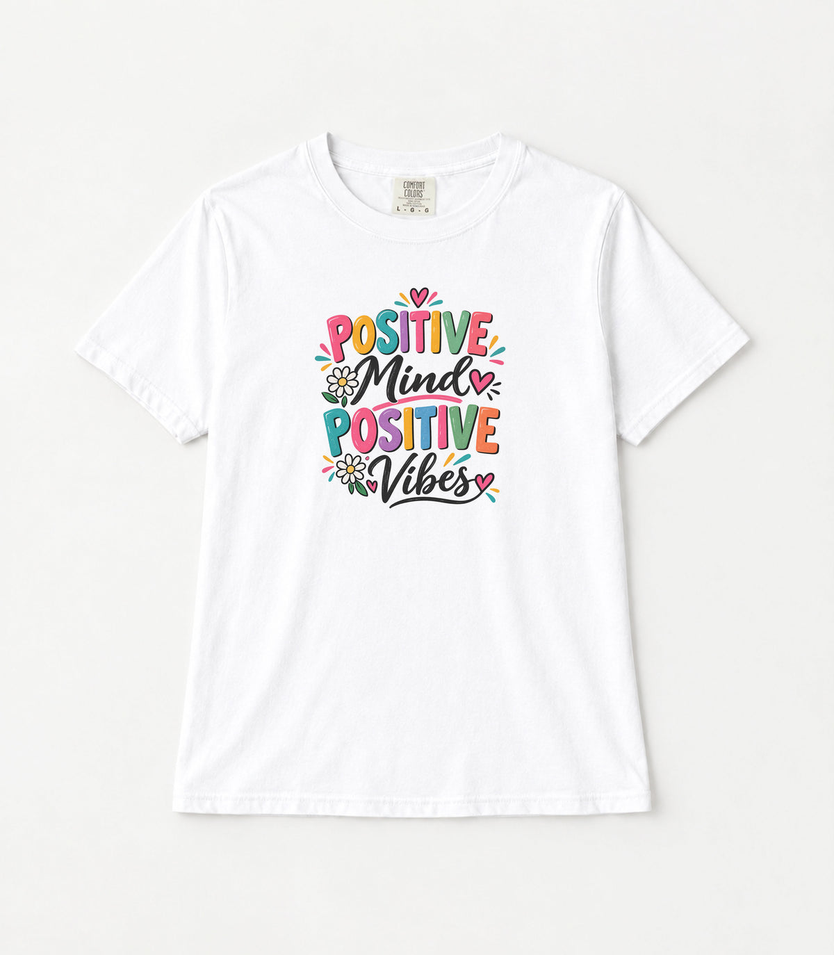 Positive Women's Garment-Dyed T-Shirt | Relaxed Unisex Cotton Tee