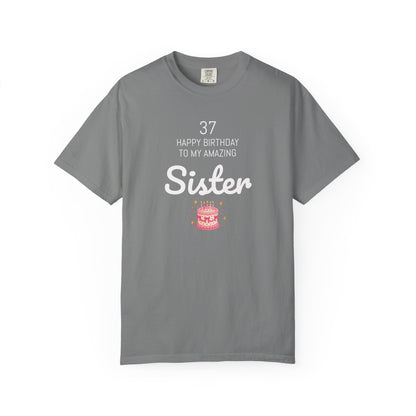 Personalized Birthday Tee | Custom Name or Relation's Name, Age & Message | Garment-Dyed Unisex Cotton
