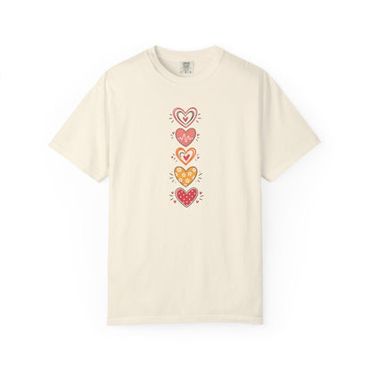 Heart Women's Garment-Dyed T-Shirt | Relaxed Unisex Cotton Tee