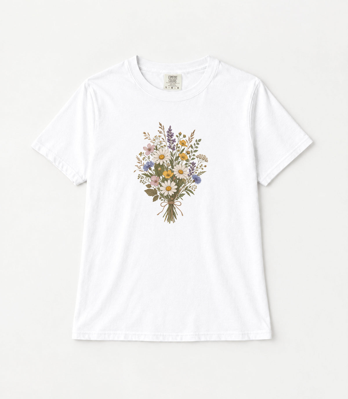 Wildflowers Women's Garment-Dyed T-Shirt | Relaxed Unisex Cotton Tee