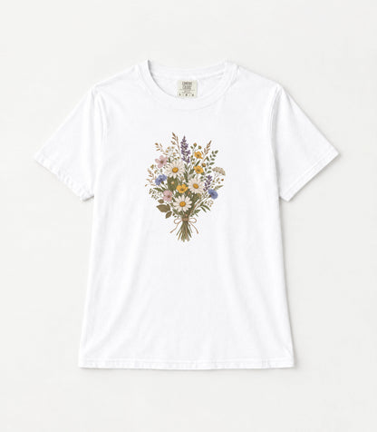 Wildflowers Women's Garment-Dyed T-Shirt | Relaxed Unisex Cotton Tee