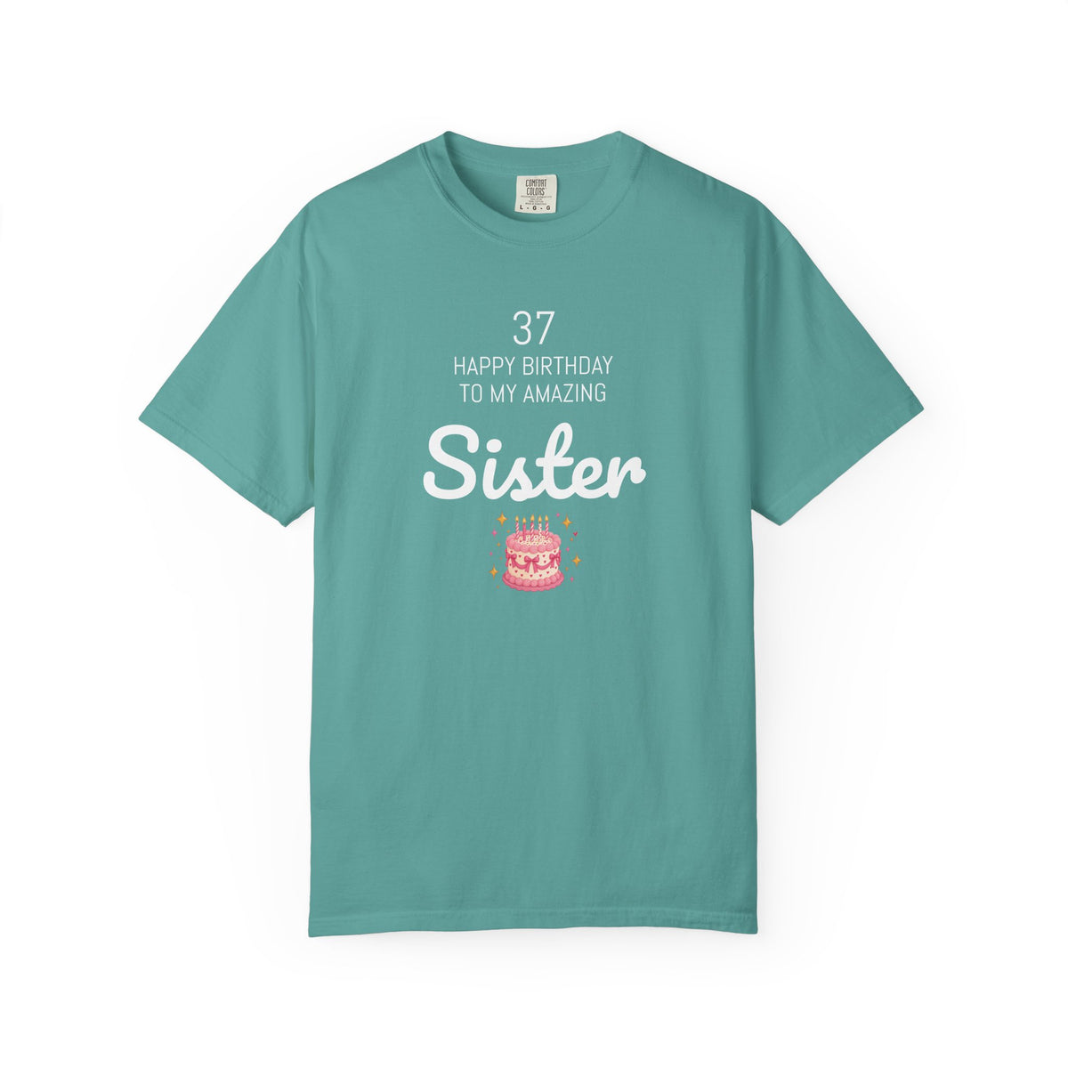 Personalized Birthday Tee | Custom Name or Relation's Name, Age & Message | Garment-Dyed Unisex Cotton