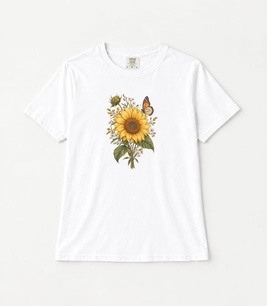 Sunflower Women's Garment-Dyed T-Shirt | Relaxed Unisex Cotton Tee